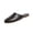 Brown, variant on KEGIRLOM Women's Fashionable Casual Versatile Spring And Summer Plus Size Shoes Solid Color Round Toe Closed Toe One-Foot Flat Mules Brown 7.5