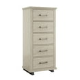 thumbnail image 4 of FESTIVO 24 inch Wide 5-Drawer Tall Dresser - Beige, 4 of 8