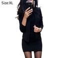 thumbnail image 2 of Women's Retro Style Slim Work Pencil Dress,black,XL, 2 of 5