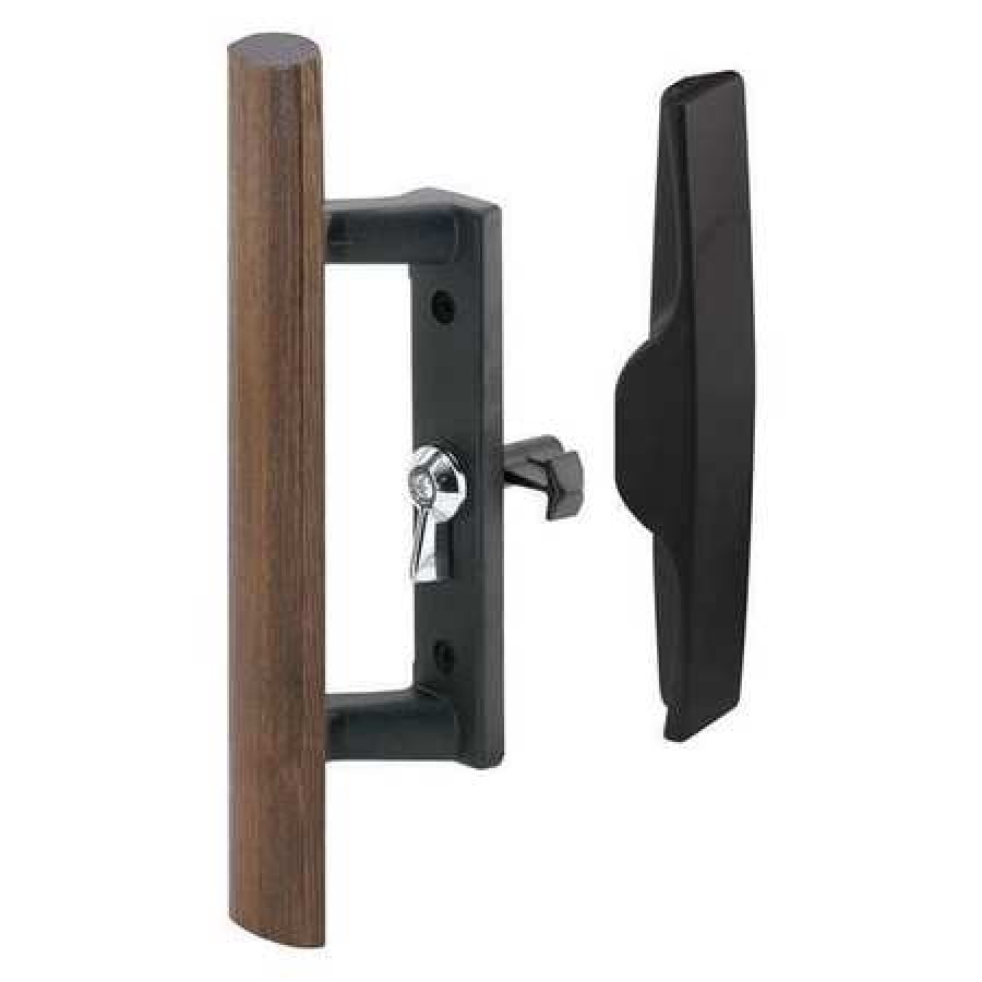 Sliding Glass Patio Door Handle Kit With Mortise Lock And Keepers B Position Beige Keyed The Latch Lever Is Located Off Center In By Technologylk Com Sliding Glass Patio Door Handle Kit, Pella Hunt Sliding Glass Patio Door Cylinder Lock