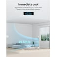thumbnail image 6 of DREO Tower Fan for Home 40 inch, 90° Oscillating Bladeless Fan with Remote, 5 Speeds, 4 Modes, 12H Timer, LED Display with Touch Control, Quiet Floor Fan for Bedroom, White, 6 of 6