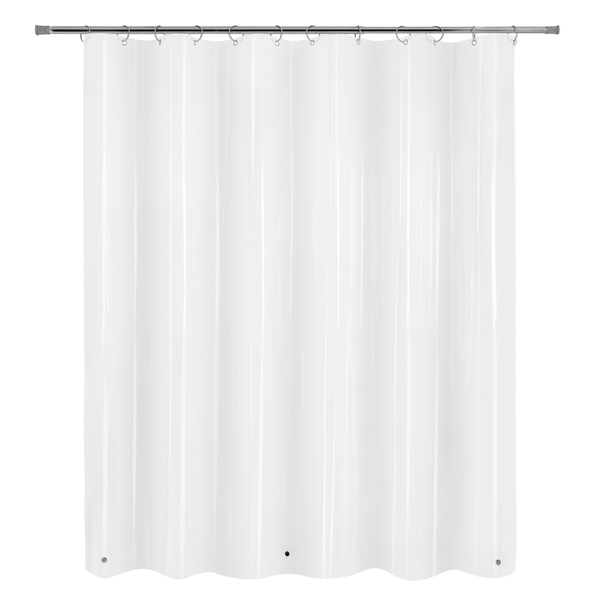 Mainstays Medium Weight PEVA Shower Curtain Liner , 70" x 71" – Clear