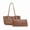 01: Brown, variant on Under $15 Straw Beach Bags for Women, Woven Straw Tote Bags Large Beach Bag, Weaving Swim Shopping Travel Bag Waterproof