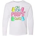 thumbnail image 3 of Inktastic Oh for Peeps' Sake Easter Bunnies Long Sleeve Youth T-Shirt, 3 of 5