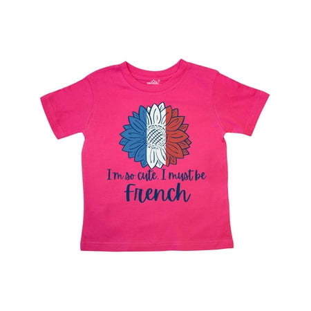 

Inktastic I m So Cute I Must be French Sunflower Gift Toddler Boy or Toddler Girl T-Shirt