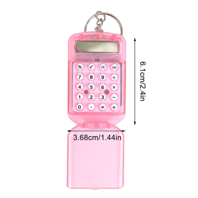Llavero para Llavero Calculadora Llavero Calculadora Pequeña Llavero Mini Calculadora Calculadora de Oficina Mini Calculadora Digital Calculadora Llavero Calculadora Electrónica Portátil Llavero para
