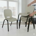 thumbnail image 5 of Lifetime Contemporary Children’s Stacking Chairs, 4-pack (Cream), 5 of 5
