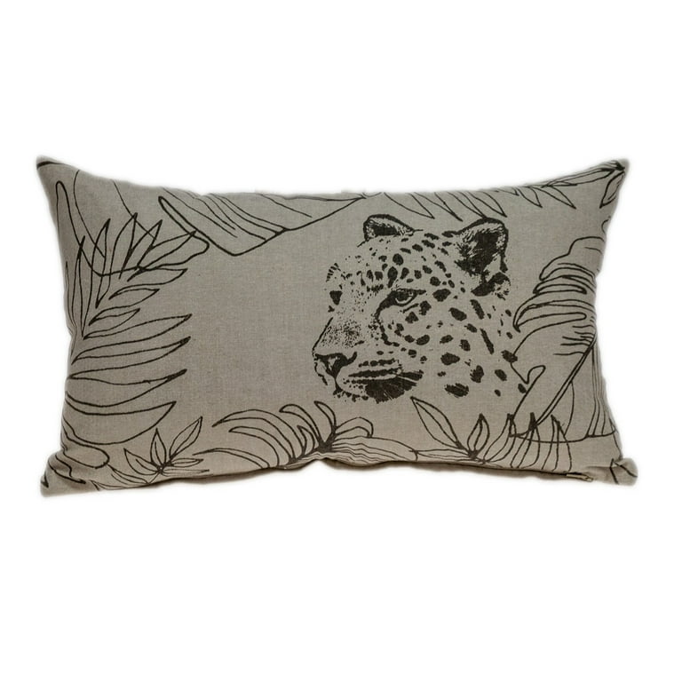 Jaguar Silhoutte Lumbar Throw Pillow Jaguar Silhoutte Lumbar Throw Pillow