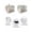 White, variant on Happy Easter Toaster Cover 4 Slice, Large Kitchen Appliance Covers, Funny Gnomes Rabbits Colorful Eggs Plaid Toaster Oven Cover with Loop, Bread Machine Cover Polyester Dust Cover Protection
