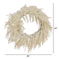 thumbnail image 7 of Nearly Natural Norfolk Island Pine Artificial Christmas Wreath - 24" - Unlit, 7 of 7