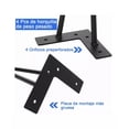 thumbnail image 2 of 4 Pzas Patas De Metal Para Muebles Sofá De Elevadores 12cm negro, 2 of 5
