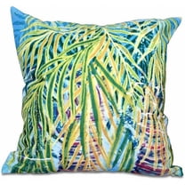 Simply Daisy 16" x 16" Malibu Floral Print Pillow, Blue