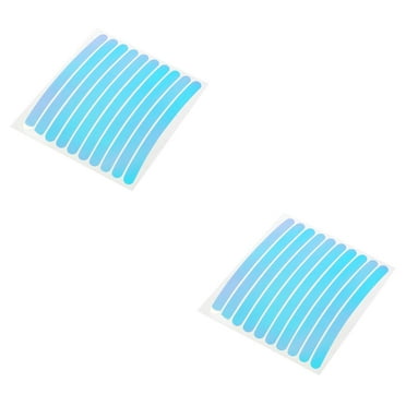 Necvior 20packs Self Adhesive Reflectors Strips Nighttimes Safety Motorcycles Sticker for Clothing and Vehicles