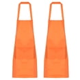 thumbnail image 1 of Unique Bargains 2pack Kitchen Cooking Aprons Polyester Art Aprons Pottery Apron Waterproof Artist Painting Apron Orange, 1 of 5