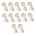 thumbnail image 1 of 12 figuras de bebé gateando para baby shower, decoración de mesa, regalo de recuerdo Azul, 1 of 9
