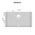 thumbnail image 2 of Ruvati RVA48310GR 25.87 x 15.75 in. Silicone Bottom Rinse Grid Sink Mat, Gray, 2 of 2