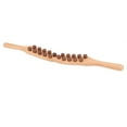 thumbnail image 1 of Massage Stick Tool, Relieve Fatigue 20pcs Beads Dredge Meridians Wooden Scraping Stick   For Home, 1 of 8