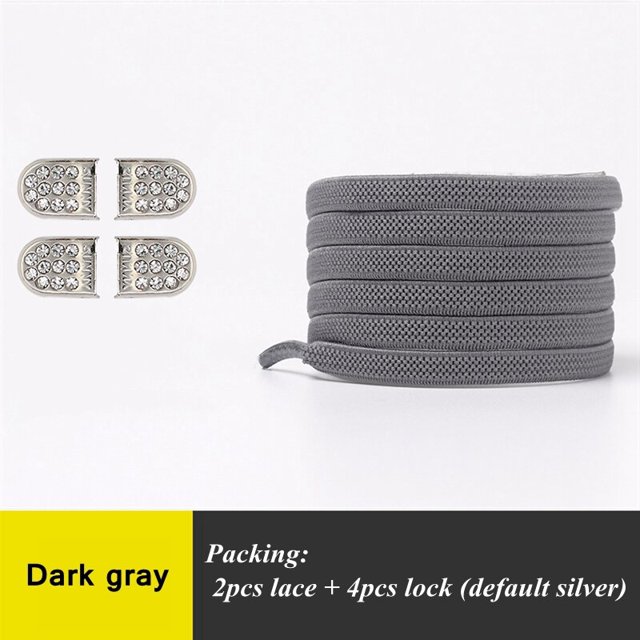 Cordones sin atar, botón pulsador de diamante, hebilla de Metal rápida, cordones elásticos para niños, botas deportivas para adultos, cordones blancos perezosos, cuerdas de China Gao Jinjia LED