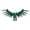 Green, variant on 3D Printed Articulated Griffin Mythical Creature Figurine Majestic Winged Beast Sculpture for Fantasy Desktop Decoration Red