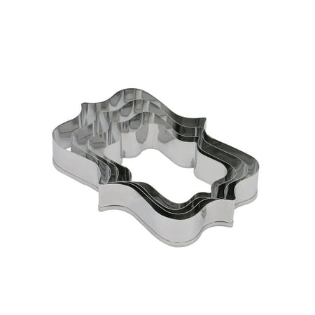 

MPWEGNP 4PC DIY Cookie Fondant Steel Stainless Cute Pattern Creative Stamper Cake Mould Candy Melt Pot Insert