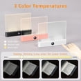 thumbnail image 3 of Smart LED Book Light Treasure Box, Rechargeable Flat Reading Lamp Full Page Light Portable Multi Brightness Color Student Eye Protection Night Dimmable Panel Plate 3 Colors Timer for Readers(W+P), 3 of 10