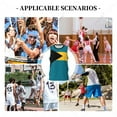 thumbnail image 5 of Bahamas flag men basketball sports jersey running fitness multifunction sleeveless tshirt exclusive custom name nunber, 5 of 9