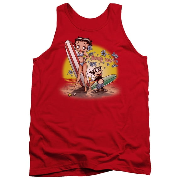 Betty Boop Men's  Surf Mens Tank Red