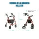 thumbnail image 4 of Andadera Rollator para Adultos Mayores Plegable con Asiento y Bolsa, Altura Ajustable, Ruedas de 7.5", Soporta 110 Kg (Color Rojo), 4 of 10