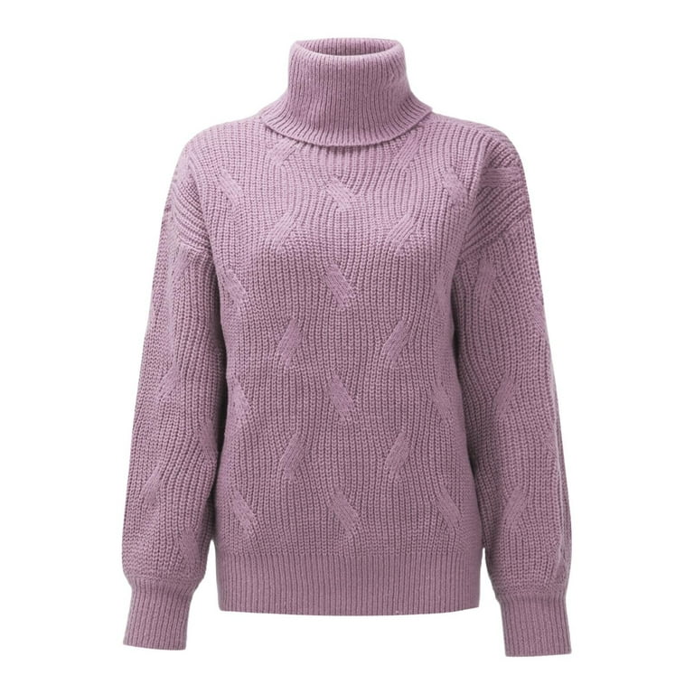 ZONGYISM Clearance Cheap Low price Best price Woman Sweaters for Winter Zip Shirts for Men Women s Casual Loose Turtleneck Knitted Sweater Pullover Long Sleeve 2023 Autumn winter Sweater Top Walmart.c...