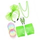 thumbnail image 2 of Sonducket 1 Juego de disfraces de los años 80, accesorios clásicos para fiestas, trajes de mujer, ropa ornamental de red de pesca de encaje para adultos, Type3 NO3 Sonducket AP009461-03, 2 of 6