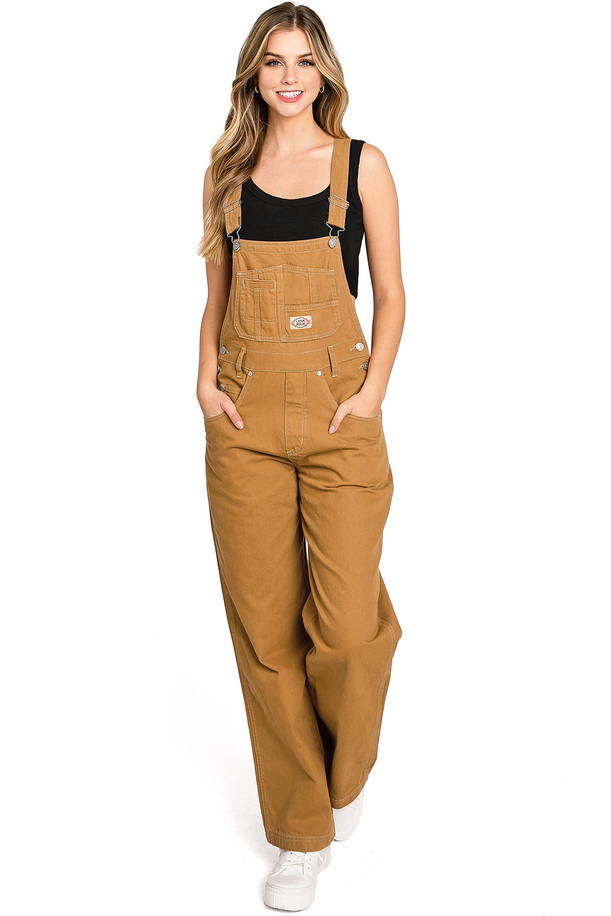 Lana Roux 90s Retro Revolt Dungaree Utility Denim Jumpsuit Jean