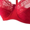 thumbnail image 4 of Levmjia Women's Bras Plus Size Womens Solid Lace Lingerie Bras Plus Size Underwear Bralette Bras Comfortable Bra, 4 of 4