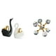 thumbnail image 1 of Figuras de cisne con forma de esfera de burbujas, adorno de mesa, artesanía, estatua moderna, escultura decorativa para escritorio, oficina, estante,, 1 of 8