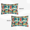 thumbnail image 2 of Sikiie Colorful Hawaii Palms Print Plush Pillow Cover, Wrinkle-proof and Stain-resistant Pillow Protector without Pillow Core, Home Decoration-20"x30", 2 of 6