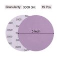 thumbnail image 2 of Unique Bargains 15 Pack 5-Inch Purple Sanding Discs 3000 Grits Hook & Loop Professional Aluminum Oxide Sandpaper, 2 of 6