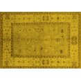 thumbnail image 1 of Ahgly Company Machine Washable Indoor Rectangle Oriental Yellow Traditional Area Rugs, 2' x 3', 1 of 4