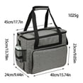 thumbnail image 1 of Sewing Machine Storage Organizer Sewing Machine Bag Travel Tote Bag for Most Standard Sewing Machines and Accessories Gray, 1 of 5