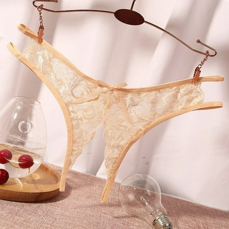 

Womens Sexy Crotchless Lace Panty Open Crotch Stretch Briefs Knickers Underwear