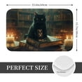 thumbnail image 2 of Halloween Non Slip Door Mat, Halloween Black Cat Mysterious Notebook Halloween Decor Absorbent Bath Tub Mats, Bathroom Rugs Welcome Mat, Bath Mat for Halloween Decor Home, Kitchen 16x24in, 2 of 6
