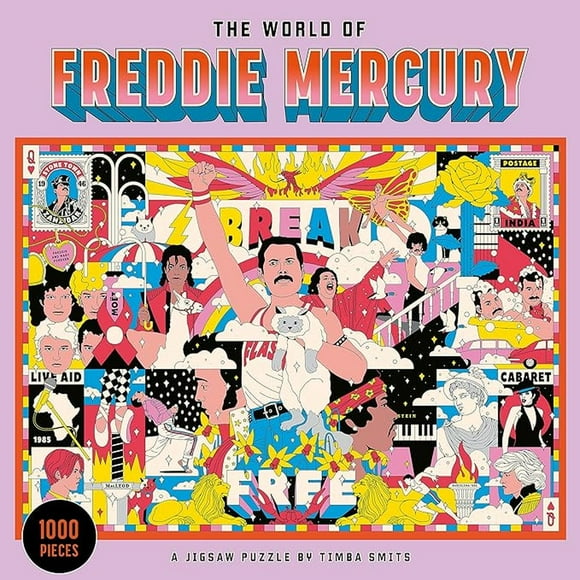 Rompecabezas World of Freddie Mercury 1000 Piezas Puzzle rosa M
