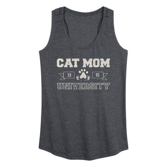 Instant Message - Cat Mom University - Women's Lightweight French Terry Pullover