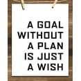 thumbnail image 5 of A Goal Without a Plan is Just a Wish - 11x14 Unframed Typography Art Print - Great Inspirational Gift, 5 of 9