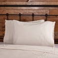 thumbnail image 2 of VHC Brands Burlap Natural Solid Color Cotton Farmhouse Bedding Standard Pillow Case Set of 2, Antique White, 2 of 7