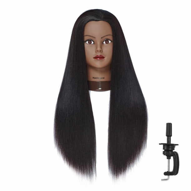Entrenamiento de peinado con cabeza de maniquí Hairingrid 26-28 Yaki