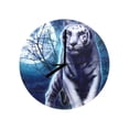 thumbnail image 5 of Wall Clock Artwork - Personalized Animal Clocks 11.6" -  Moon Tiger, 5 of 5