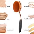 thumbnail image 5 of Brocha ovalada para base de maquillaje, cepillo de dientes grande, brochas de maquillaje, aplicación rápida e impecable, líquido, crema, polvo, base de maquillaje, 5 of 5