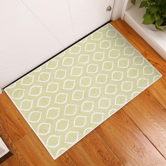 Sussexhome Drop Collection 2 x 3 Foot Heavy Duty Low Pile Rug Runner - Ultra-Thin Non Slip Area Rug - Washable Cotton Indoor Rug for Front Door Foyer Rug for Entryway