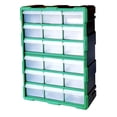 thumbnail image 4 of Caja de almacenamiento de hardware con 18 rejillas, 18 x 37,5 x 48,5 cm, organizador de tornillos para fabricación de joyas, hogar y oficina, versátil Verde, 4 of 8
