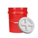 thumbnail image 2 of Cubo reutilizable y apilable con tapa hermética para almacenar alimentos Rojo, 2 of 9