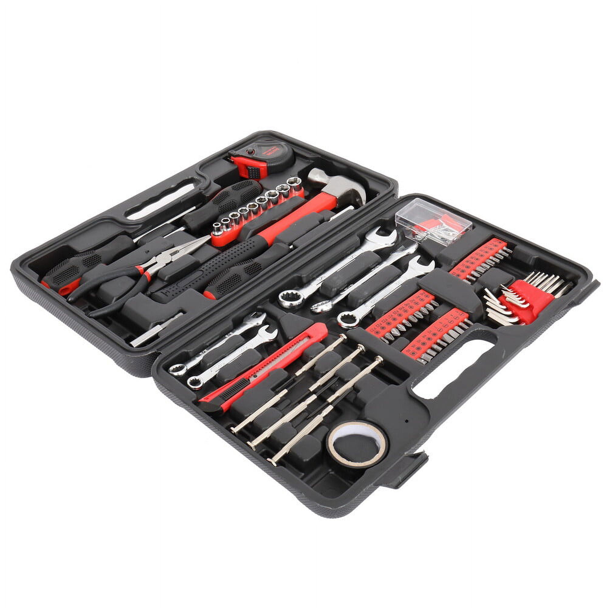 148Pcs Iron Household Tool Set, Red